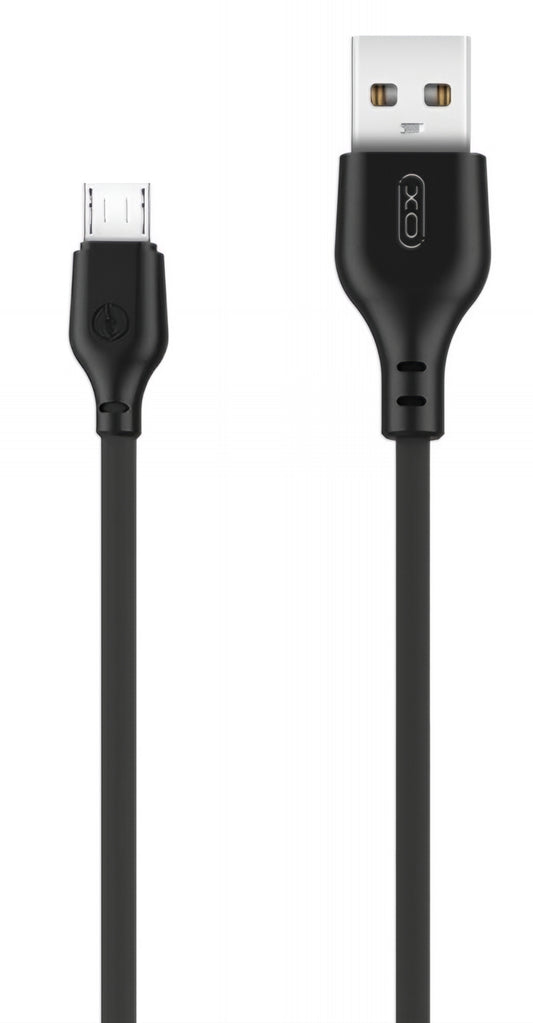 Cable de Datos y Carga USB-A - microUSB XO Design NB103, 18W, 2m, Negro