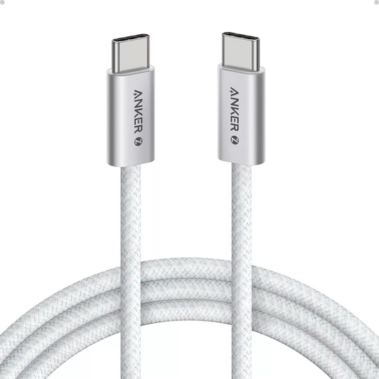 Cable de Datos y Carga USB-C - USB-C Anker Zolo, 240W, 1.8m, Blanco A8060H22