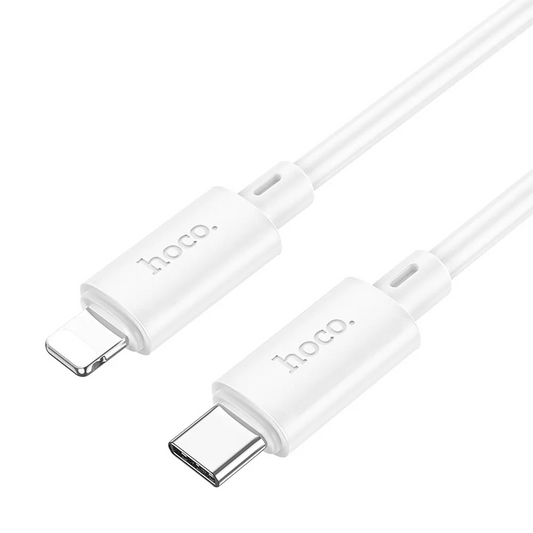Cable de Datos y Carga USB-C - Lightning HOCO X88, 20W, 1m, Blanco