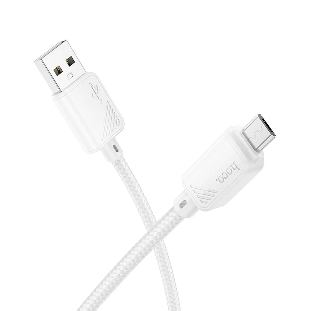 Cable de Datos y Carga USB-A - microUSB HOCO X113, 18W, 1m, Blanco