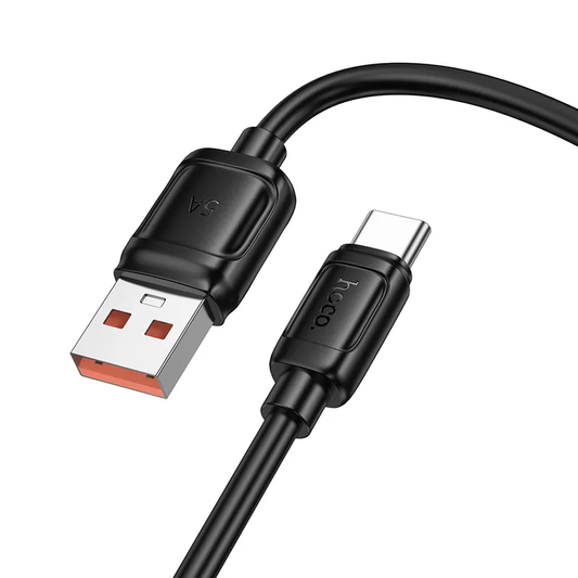 Cable de Datos y Carga USB-A - USB-C HOCO X115, 100W, 1m, Negro
