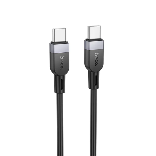 Cable de Datos y Carga USB-C - USB-C HOCO X109, 60W, 2m, Negro