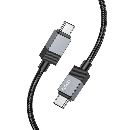Cable de Datos y Carga USB-C - USB-C HOCO X110, 60W, 1m, Negro