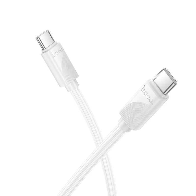 Cable de Datos y Carga USB-C - USB-C HOCO X114, 60W, 1m, Blanco