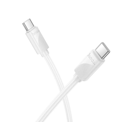 Cable de Datos y Carga USB-C - USB-C HOCO X114, 60W, 1m, Blanco