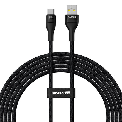 Cable de Datos y Carga USB-A - USB-C Baseus Flash Series II, 100W, 2m, Negro P10311804111-01