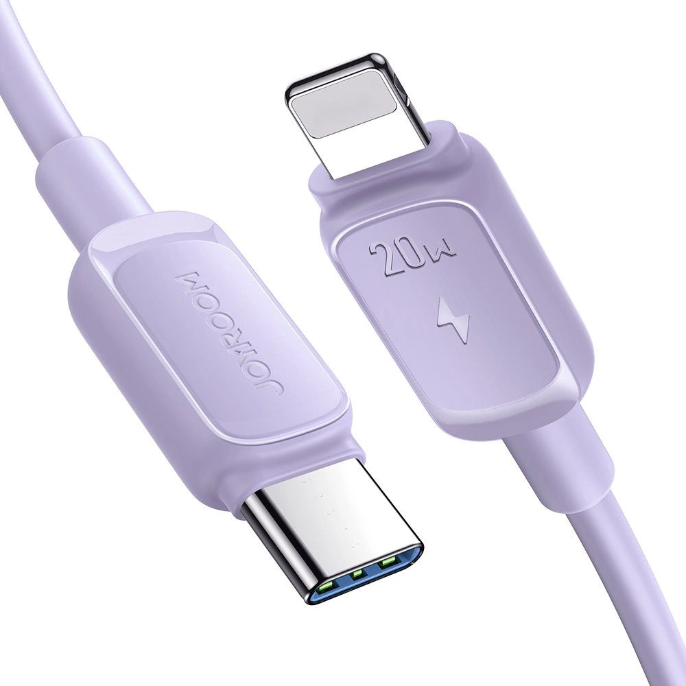 Cable de Datos y Carga USB-C - Lightning Joyroom S-A14, 20W, 1.2m, Morado