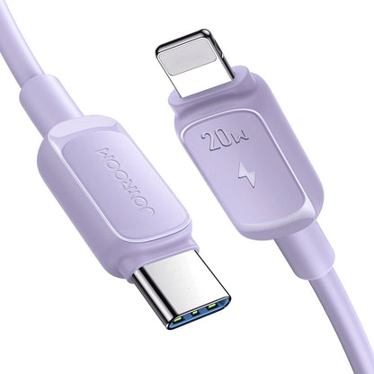 Cable de Datos y Carga USB-C - Lightning Joyroom S-A14, 20W, 1.2m, Morado