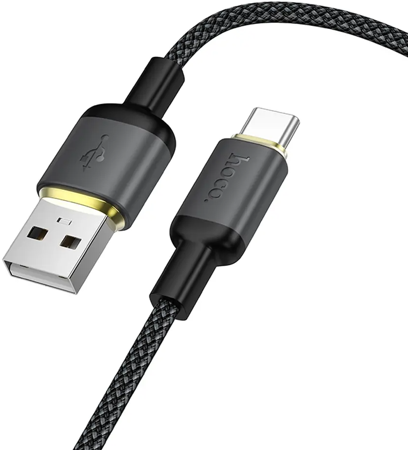 Cable de Datos y Carga USB-A - USB-C HOCO X128 Benefit, 36W, 1m, Negro