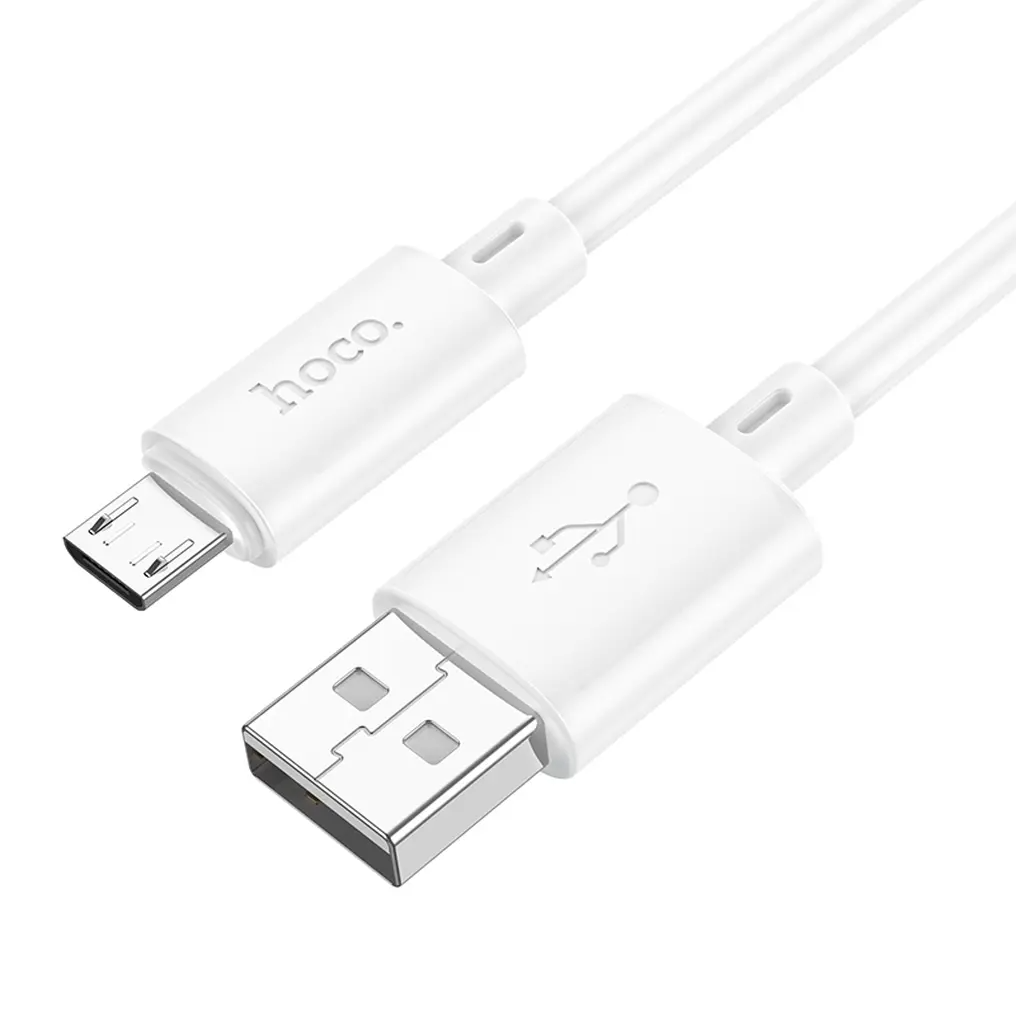 Cable de Datos y Carga USB-A - microUSB HOCO X88, 18W, 2m, Blanco