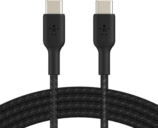Cable de Datos y Carga USB-C - USB-C Belkin BoostCharge Pro, 60W, 2m, Negro CAB004bt2MBK