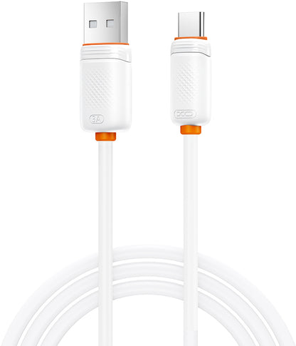 Cable de Datos y Carga USB-A - USB-C XO Design NB302, 18W, 1m, Blanco