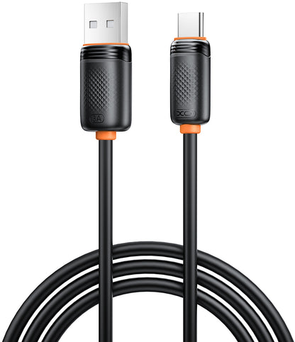 USB-A to USB-C Data and Charging Cable XO Design NB302, 18W, 1m, Black