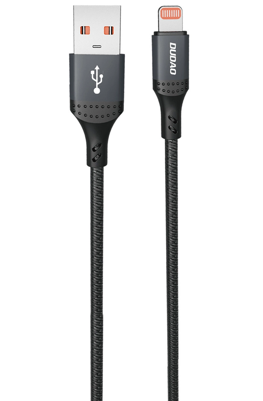 Cable de Datos y Carga USB-A - Lightning Dudao L3SL, 30W, 1.2m, Negro