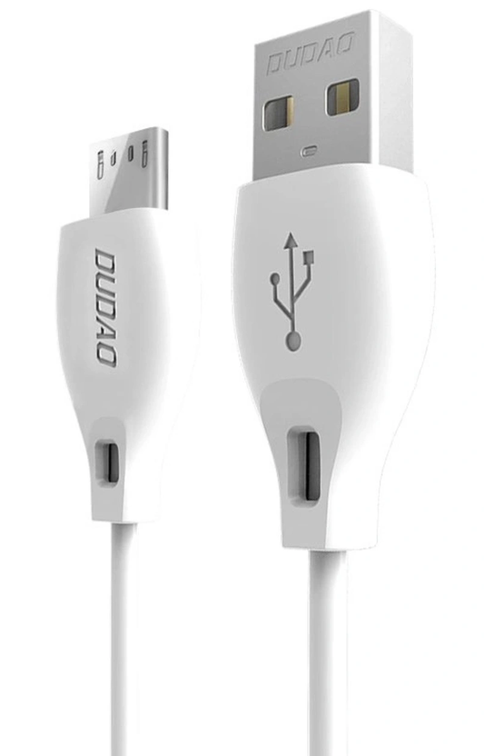 Cable de Datos y Carga USB-A - microUSB Dudao L4M, 18W, 1m, Blanco