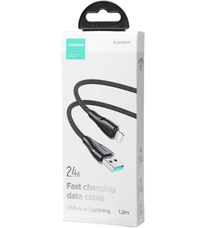 Cable de Datos y Carga USB-A - Lightning Joyroom S-A11, 18W, 1.2m, Negro