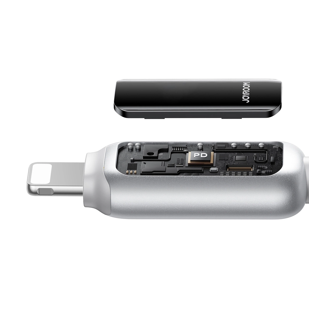 Cable de Datos y Carga USB-A - Lightning Joyroom S-A55 StarFlight Display, 18W, 1.2m, Blanco