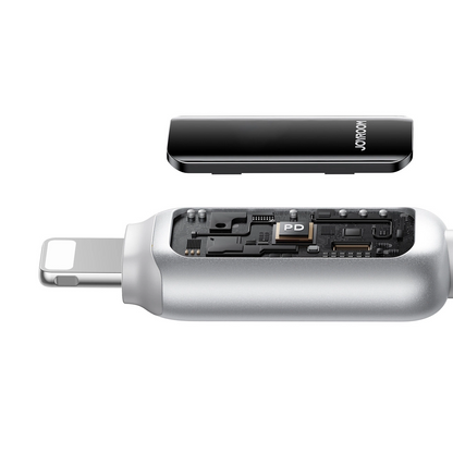 Cable de Datos y Carga USB-A - Lightning Joyroom S-A55 StarFlight Display, 18W, 1.2m, Blanco
