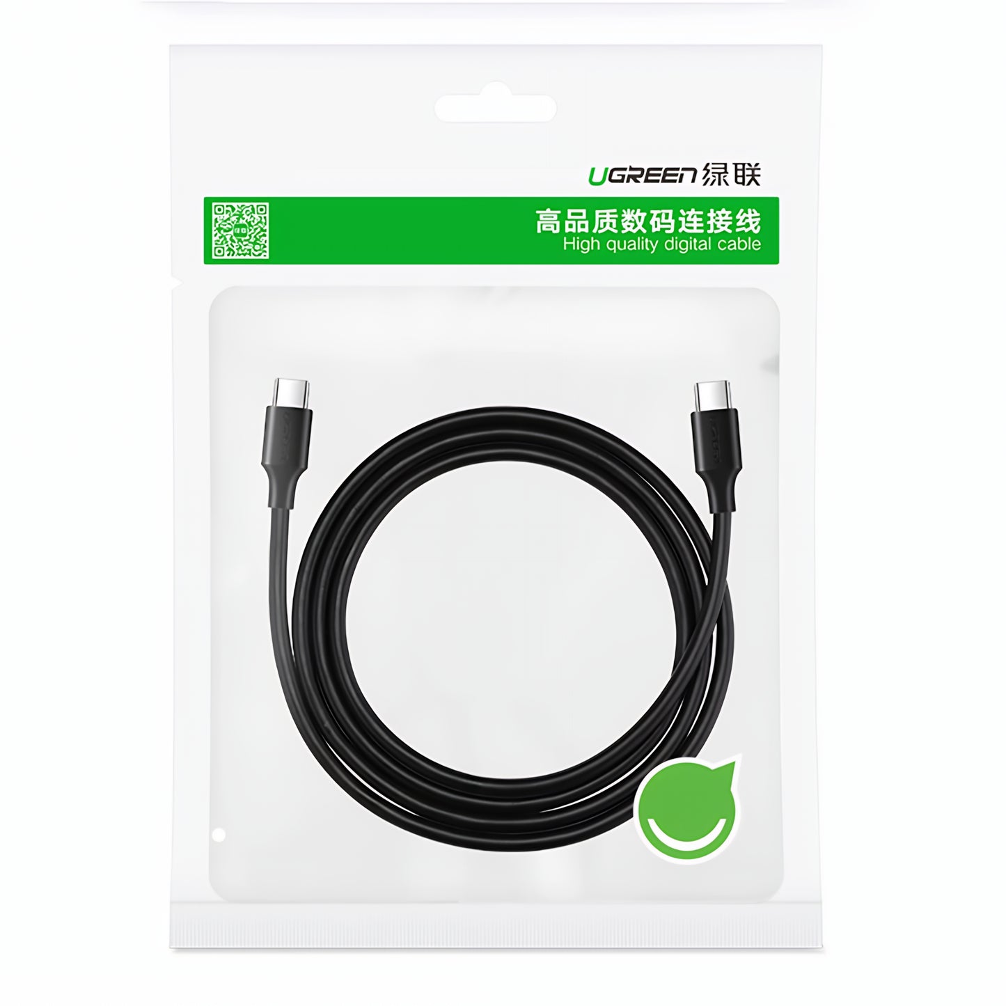 Cable de Datos y Carga USB-C - USB-C UGREEN US286, 60W, 3m, Negro