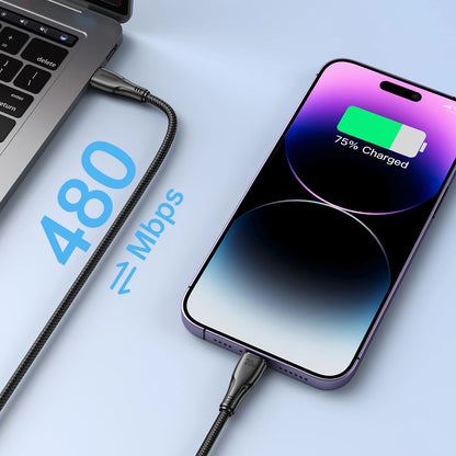 Cable de Datos y Carga USB-C - Lightning Joyroom S-A11, 20W, 1.2m, Negro