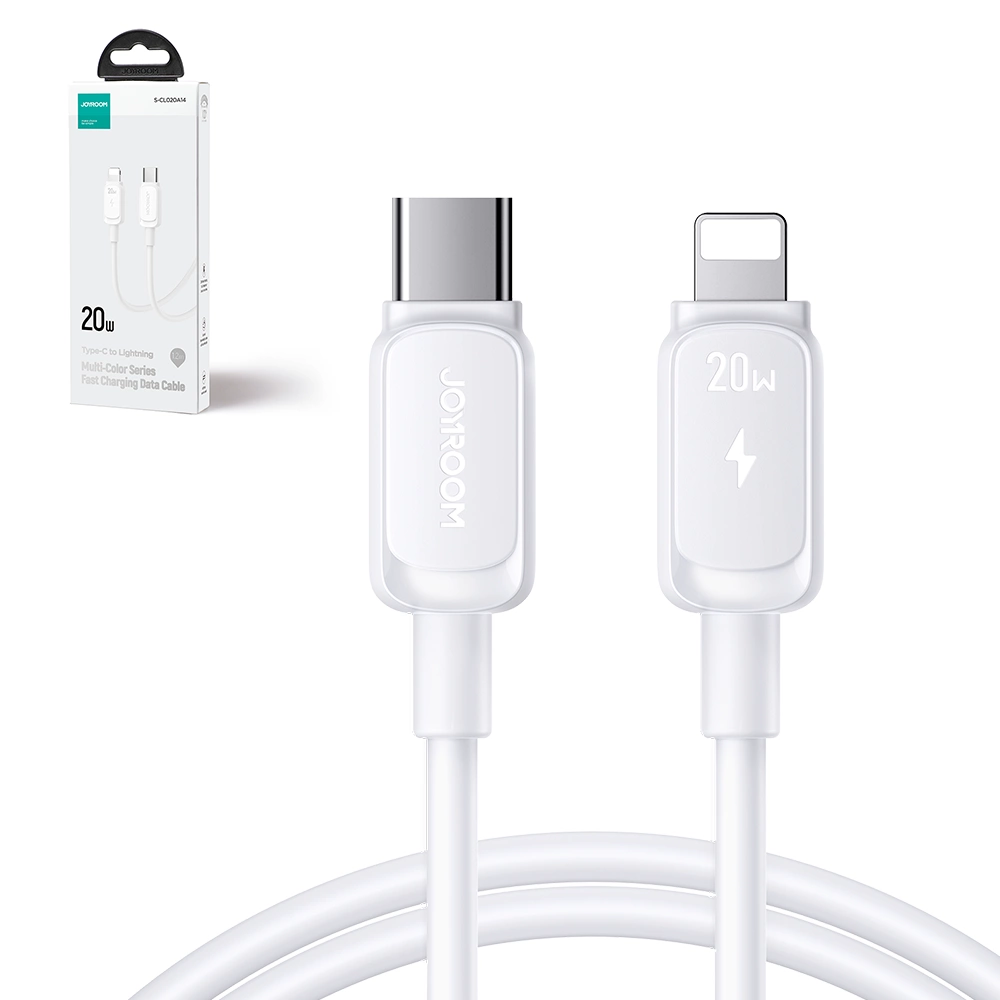 Cable de Datos y Carga USB-C - Lightning Joyroom S-A14, 30W, 1.2m, Blanco