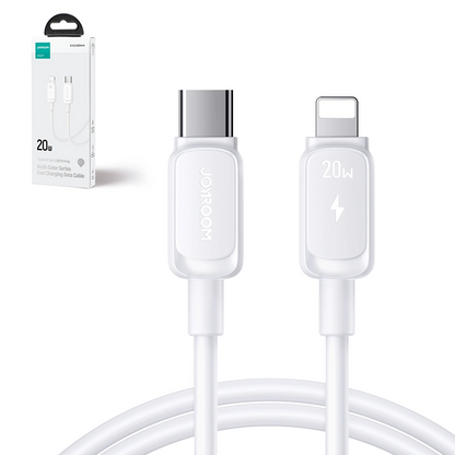 Cable de Datos y Carga USB-C - Lightning Joyroom S-A14, 30W, 1.2m, Blanco