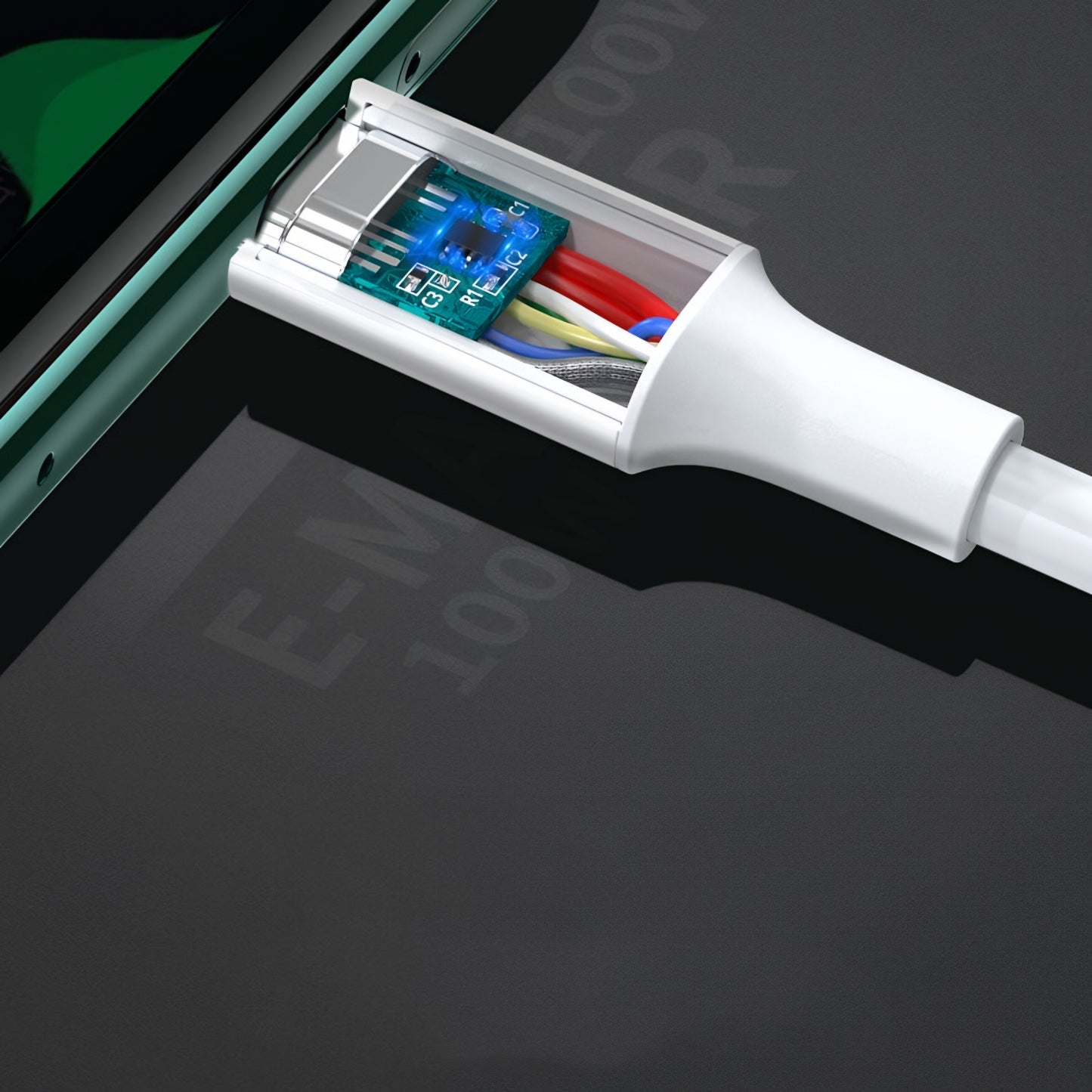 Cable de Datos y Carga USB-C - USB-C UGREEN US300, 100W, 2m, Blanco