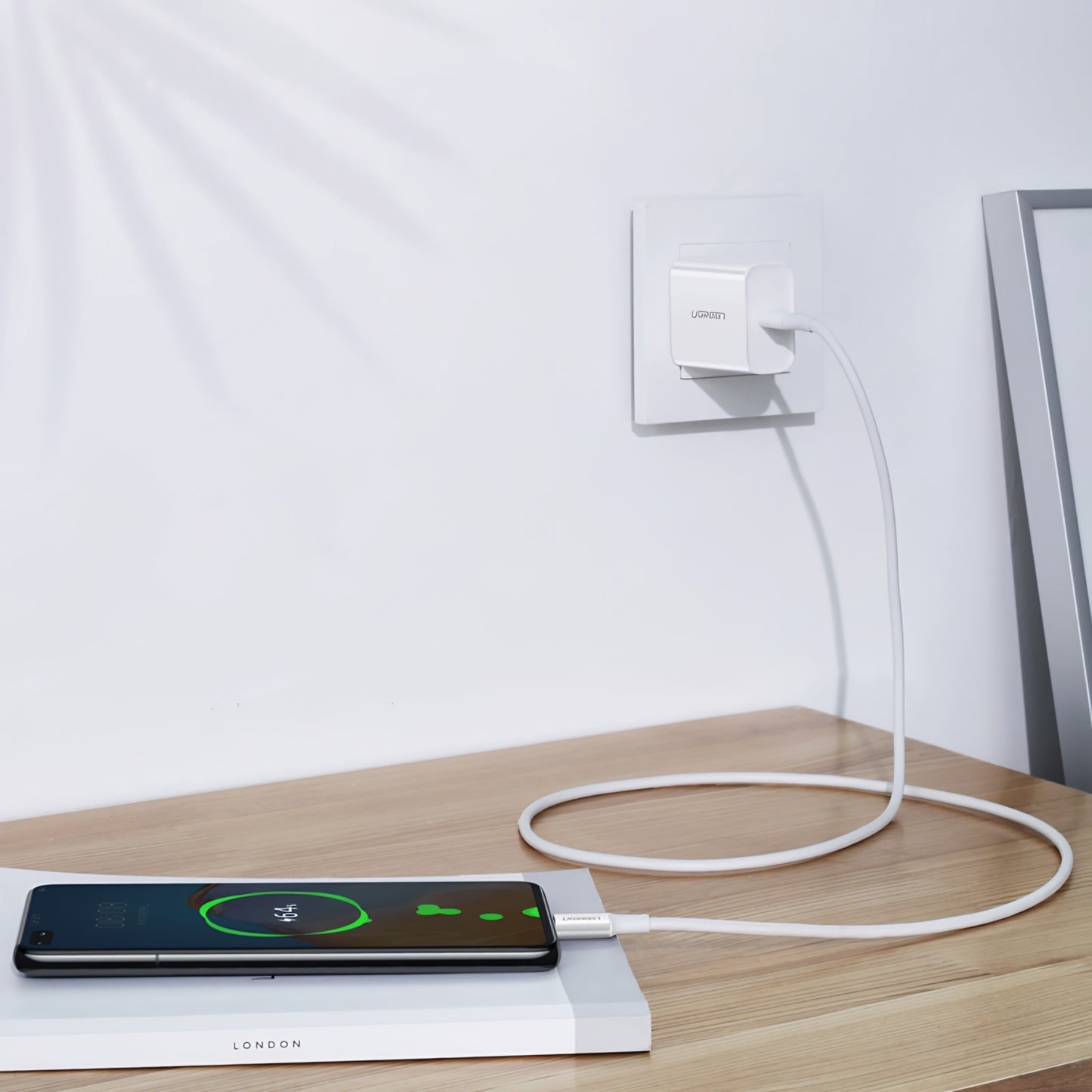 Cable de Datos y Carga USB-C - USB-C UGREEN US300, 100W, 2m, Blanco