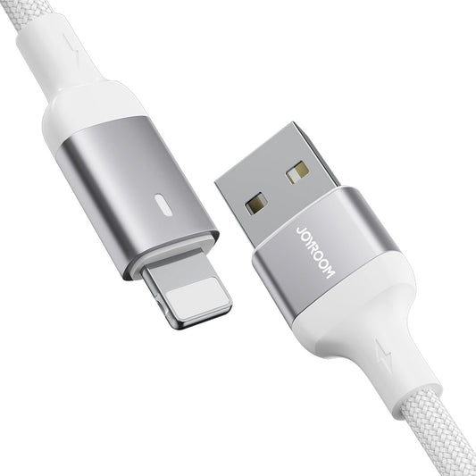 USB-A to Lightning Data and Charging Cable Joyroom A10, 18W, 1.2m, White