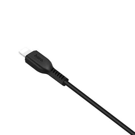 Cable de Datos y Carga USB-A - Lightning HOCO Flash X20, 18W, 1m, Negro
