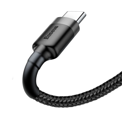 Cable de datos y carga USB-A a USB-C Baseus Cafule, 18W, 3m, Gris CATKLF-UG1 CATKLF-UG1 