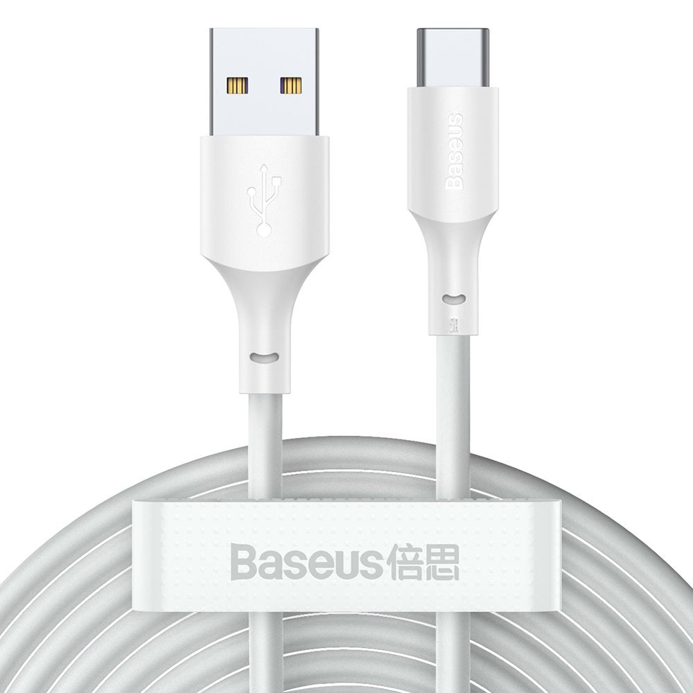 Cable de carga y datos USB-A a USB-C Baseus, 40 W, 1,5 m, blanco TZCATZJ-02