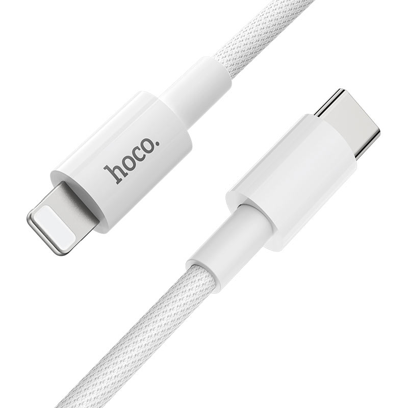 Cable de Datos y Carga USB-C - Lightning HOCO X56, 20W, 1m, Blanco
