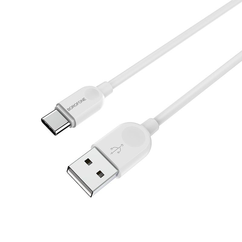 Cable de datos y carga USB-A - USB-C Borofone BX14 LinkJet, 18W, 1m, Blanco