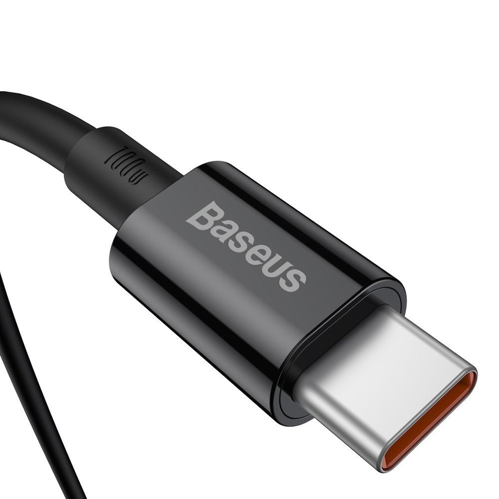 Cable de carga y datos USB-C - USB-C Baseus Superior Series, 100W, 1m, Negro CATYS-B01