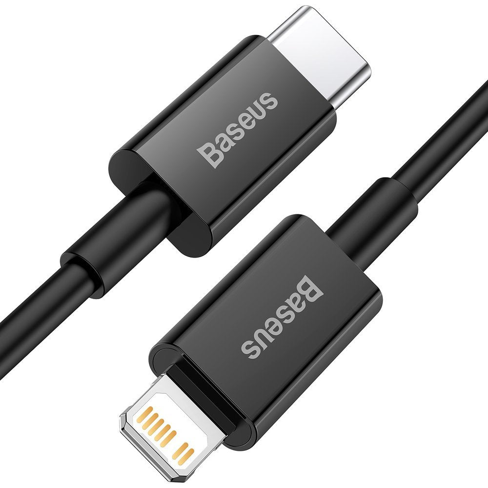 Cable de datos y carga USB-C - Lightning Baseus Superior Series, 20W, 1m, Negro CATLYS-A01