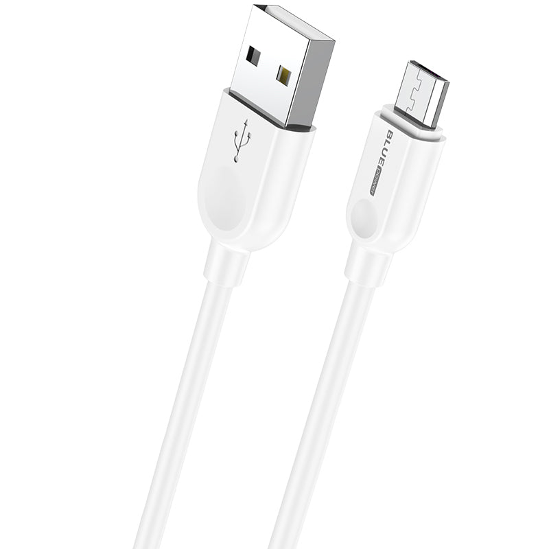 Cable de carga y datos USB-A a microUSB BLUE Power BM2BX14 LinkJet, 18 W, 2 m, blanco