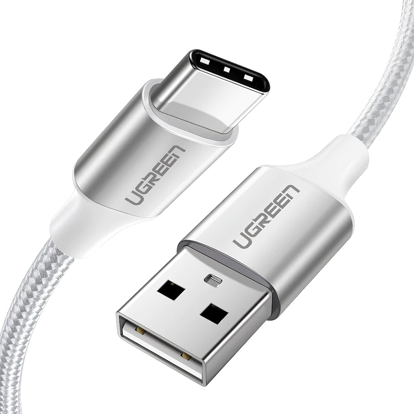 UGREEN US288 USB-A to USB-C Data and Charging Cable, 18W, 2m, White