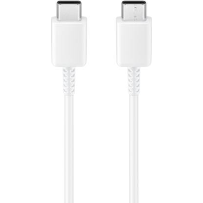 Cable de Datos y Carga USB-C - USB-C Samsung EP-DN980BWE, 25W, 1m, Blanco GH39-02115A