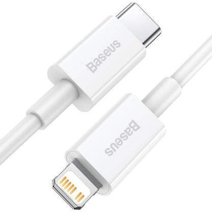 Cable de datos y carga USB-C - Lightning Baseus Superior Series, 20W, 0,25m, Blanco CATLYS-02 