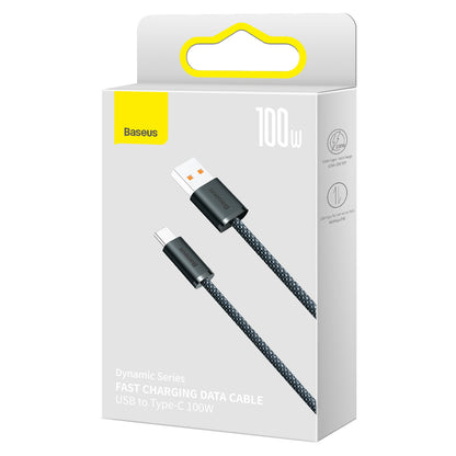 Cable de datos y carga USB-A - USB-C Baseus Dynamic Series, 100W, 1m, Gris CALD000616