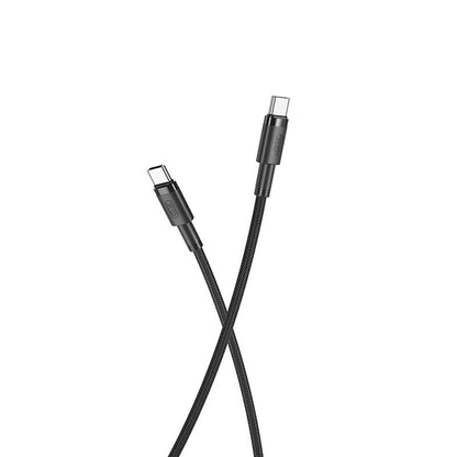 Cable de carga y datos USB-C - USB-C XO Design USB-C NB-Q199, 100 W, 1,5 m, negro 