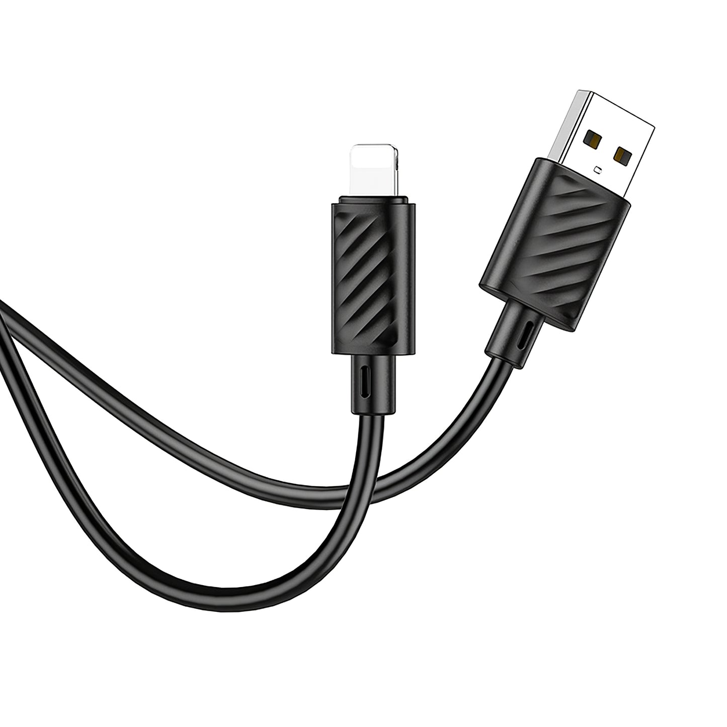 Cable de datos y carga USB-A - Lightning HOCO X88, 18W, 1m, Negro 