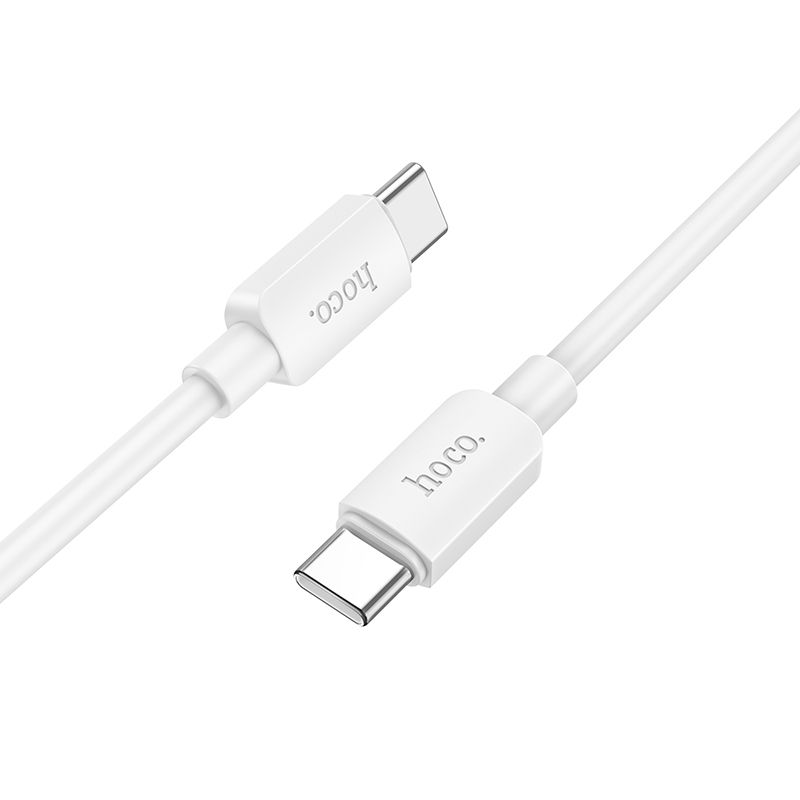 Cable de carga y datos USB-C - USB-C HOCO HOCO X96, 60W, 1m, Blanco 