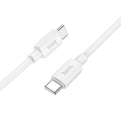 Cable de carga y datos USB-C - USB-C HOCO HOCO X96, 60W, 1m, Blanco 