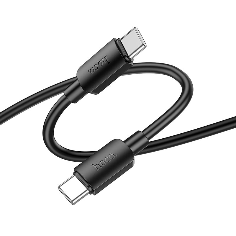 Cable de carga y datos USB-C - USB-C HOCO HOCO X96, 60W, 1m, Negro 