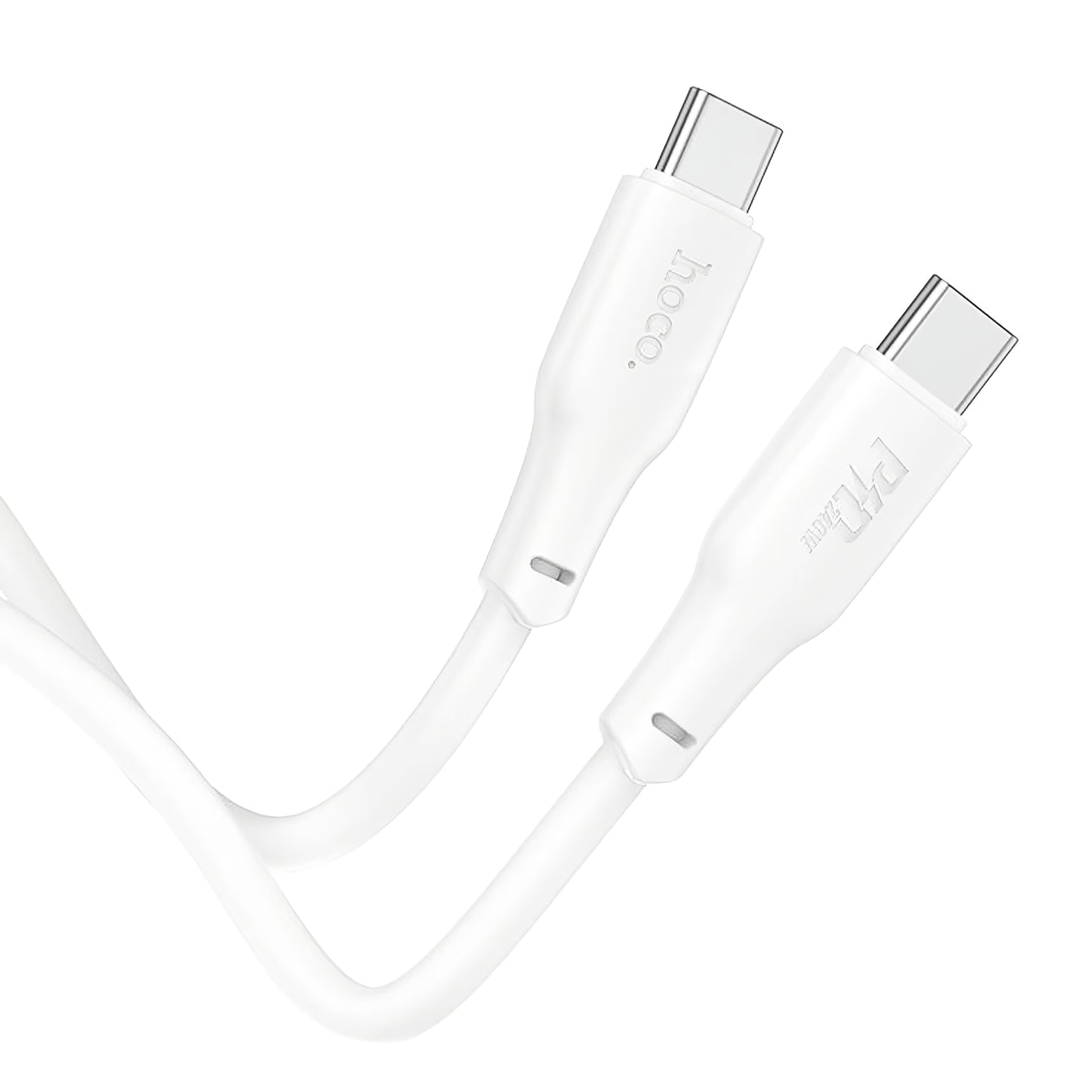 Cable de carga y datos USB-C - USB-C HOCO X93 USB-C, 240W, 2m, Blanco 