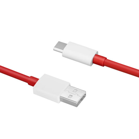 Cable de datos y carga USB-A - USB-C OnePlus DL129, 100W, 1m, Rojo 5461100530