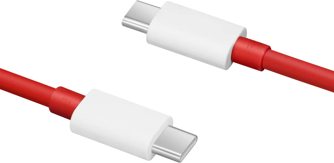 Cable de carga y datos USB-C - USB-C OnePlus DL152, 150W, 1m, Rojo 5461100529