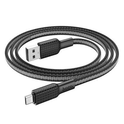 HOCO X69 Cable de carga y datos USB-A - microUSB, 18 W, 1 m, negro 